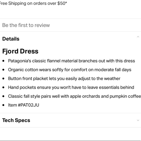 Patagonia Fjord Flannel Comfy Dress - Picture 3 of 8